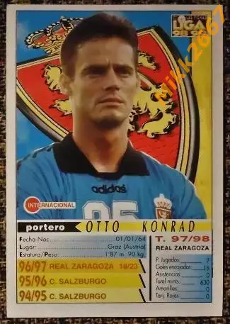 Otto KONRAD. Коллекция MUNDICROMO Испанская Лига 1998-1999 1