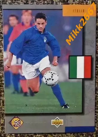Италия. Роберто БАДЖО. Коллекция Upper Deck Чемпионат Мира США 1994