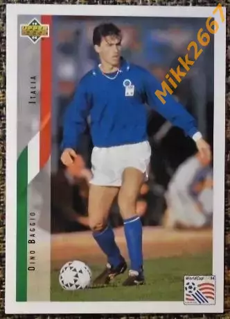 Dino BAGGIO. Коллекция Upper Deck Чемпионат Мира США 1994