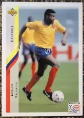 Adolfo VALENCIA. Коллекция Upper Deck Чемпионат Мира США 1994