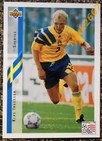 Klas INGESSON. Коллекция Upper Deck Чемпионат Мира США 1994
