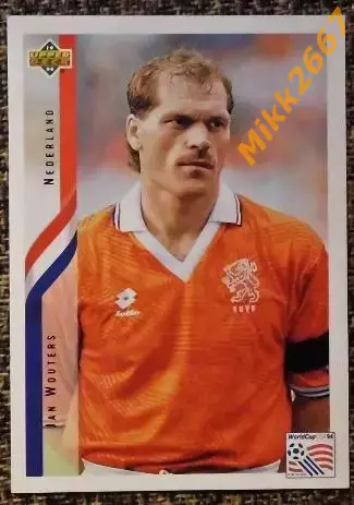 Jan WOUTERS. Коллекция Upper Deck Чемпионат Мира США 1994