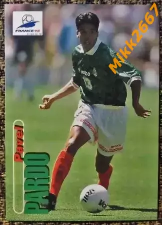 Pavel PARDO. Коллекция PANINI Чемпионат Мира 1998 (коллекционные карточки)