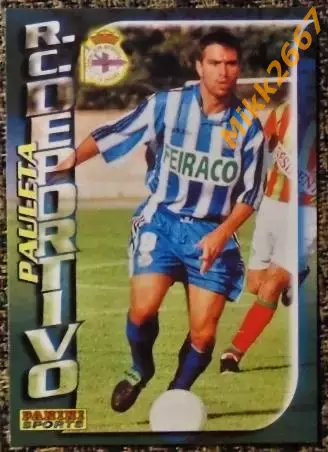 PAULETA. Коллекция PANINI Futbol 1998-1999