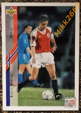 Kjetil REKDAL. Коллекция Upper Deck Чемпионат Мира США 1994
