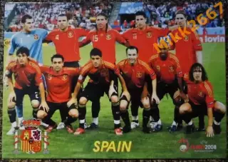 Сборная команда SPAIN / ИСПАНИЯ, В мире ФУТБОЛА- А91