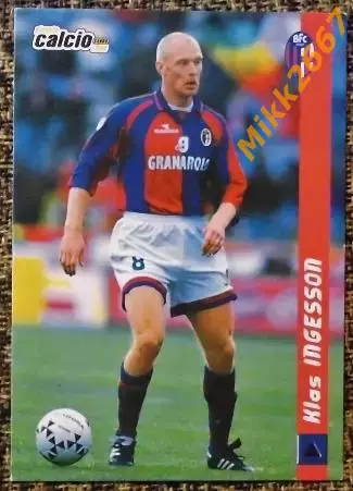 Klas INGESSON. Коллекция DS Pianeta Calcio 1998-1999