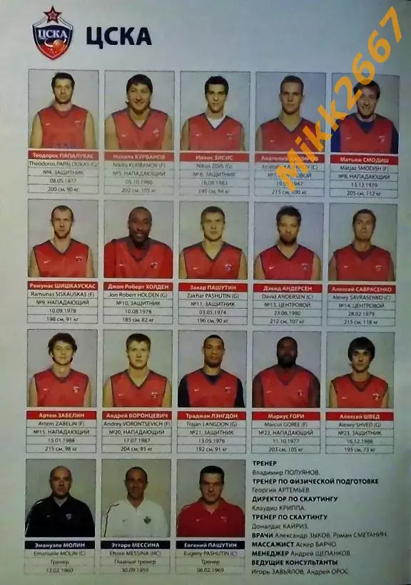 ЦСКА Москва - Тау Керамика Витория (Испания). EUROLEAGUE BASKETBALL 2007-2008 1