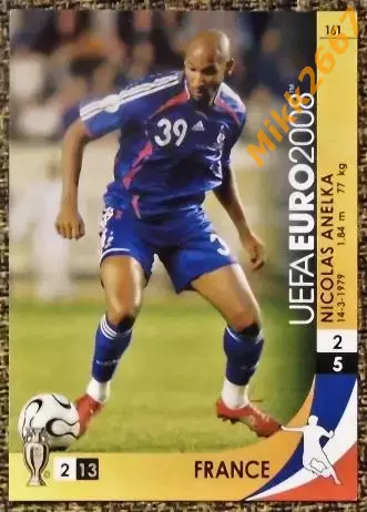NICOLAS ANELKA. Коллекция PANINI Чемпионат Европы 2008. Игровые карточки