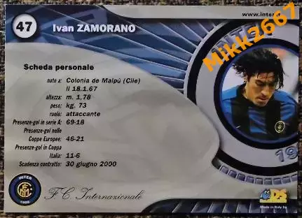 Ivan ZAMORANO. Коллекция DS Интер 2000 1