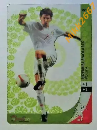EUZEBIUSZ SMOLAREK. Коллекция PANINI Чемпионат Европы 2008. Игровые карточки