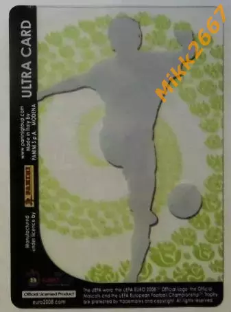 EUZEBIUSZ SMOLAREK. Коллекция PANINI Чемпионат Европы 2008. Игровые карточки 1