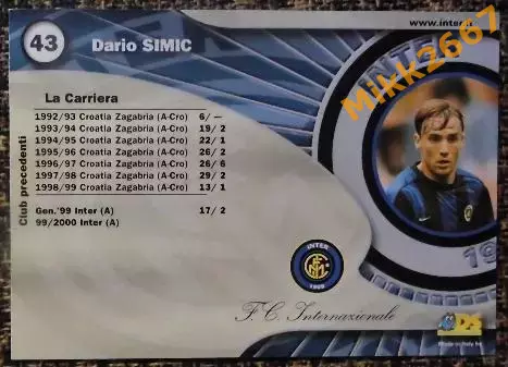 Dario SIMIC. Коллекция DS Интер 2000 1
