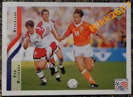 Rob WITSCHGE. Коллекция Upper Deck Чемпионат Мира США 1994