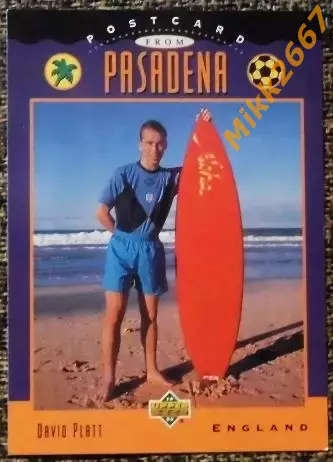 David PLATT. Коллекция Upper Deck Чемпионат Мира США 1994