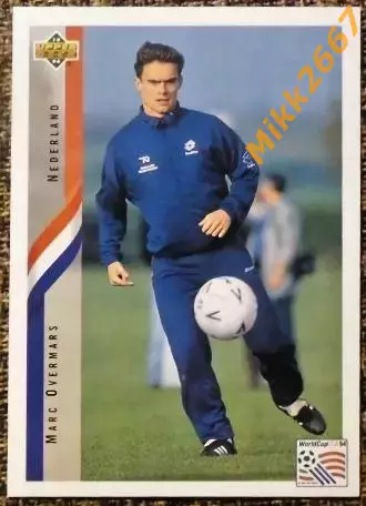 Marc OVERMARS. Коллекция Upper Deck Чемпионат Мира США 1994