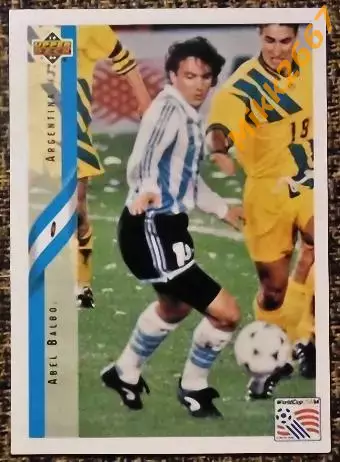 Abel BALBO. Коллекция Upper Deck Чемпионат Мира США 1994