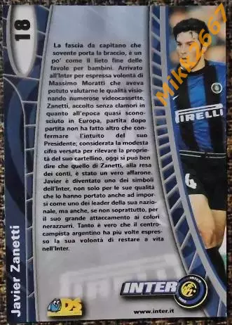 Javier ZANETTI. Коллекция DS Интер 2000 1