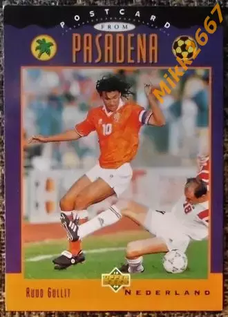 Ruud GULLIT. Коллекция Upper Deck Чемпионат Мира США 1994