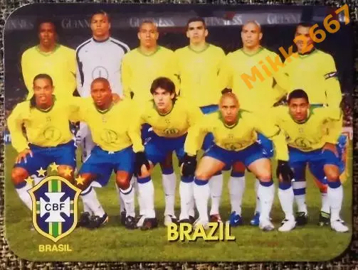 Календарик BRAZIL / сборная команда БРАЗИЛИЯ / В мире футбола 2006