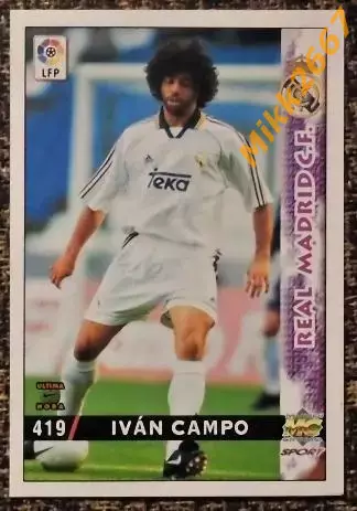 Ivan CAMPO. Коллекция MUNDICROMO Испанская Лига 1998-1999