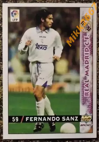 Fernando SANZ. Коллекция MUNDICROMO Испанская Лига 1998-1999