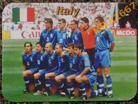 Календарик ITALY / сборная команда ИТАЛИЯ / В мире футбола 2001