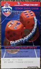 ЦСКА Москва - Уникаха (Испания). Euroleague Basketball 2005-2006