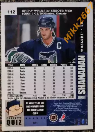 Brendan SHANAHAN. Коллекция Collector's Choice NHL 1996-1997 1