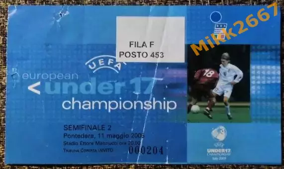 Италия - Нидерланды. Чемпионат Европы U17 2005.1/2 финала