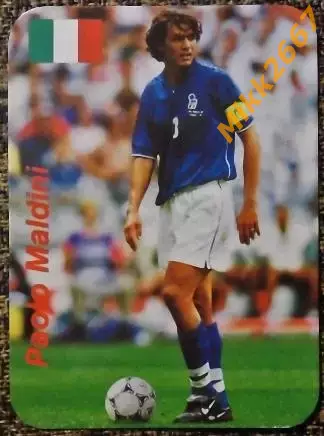 Календарик Paolo MALDINI / В мире футбола 2001