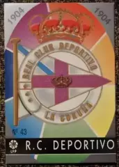ESCUDO (R.C. Deportivo). Коллекция MUNDICROMO Испанская Лига 1997-1998
