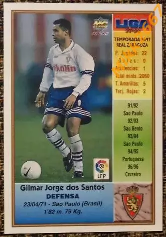 GILMAR. Коллекция MUNDICROMO Испанская Лига 1997-1998 1