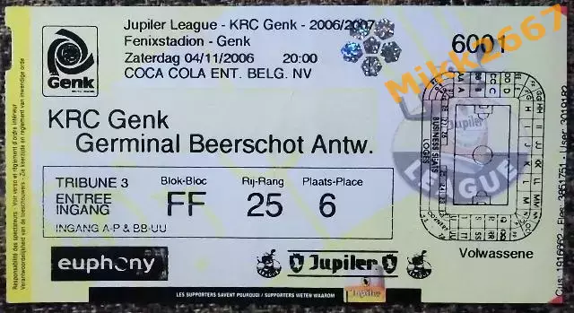 KRC Genk - Germinal Beerschot Antwerpen / 04-11-2006
