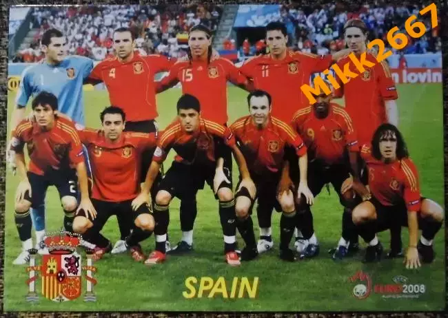 Сборная команда SPAIN / ИСПАНИЯ, В мире ФУТБОЛА- А91