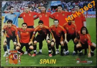 Сборная команда SPAIN / ИСПАНИЯ, В мире ФУТБОЛА- А91