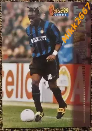 Taribo WEST. Коллекция Panini Calcio 99 Cards