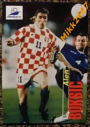 Alen BOKSIC. Коллекция PANINI Чемпионат Мира 1998 (коллекционные карточки)