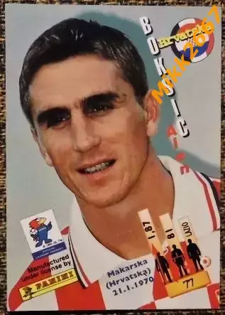 Alen BOKSIC. Коллекция PANINI Чемпионат Мира 1998 (коллекционные карточки) 1