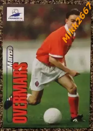 Marc OVERMARS. Коллекция PANINI Чемпионат Мира -98 (коллекционные карточки)
