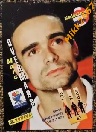 Marc OVERMARS. Коллекция PANINI Чемпионат Мира -98 (коллекционные карточки) 1