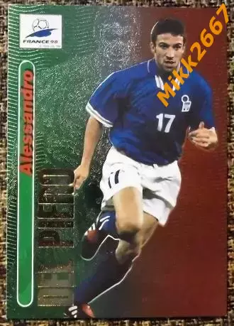 Alessandro DEL PIERO.Коллекция PANINI ЧМ -1998 (коллекционные карточки)