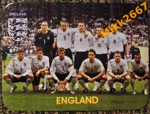 Календарик ENGLAND / сборная команда АНГЛИЯ / В мире футбола 2006