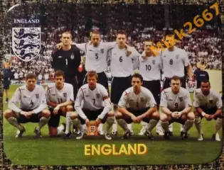 Календарик ENGLAND / сборная команда АНГЛИЯ / В мире футбола 2006