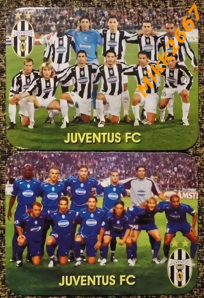 Календарики JUVENTUS FC / 2 вида / В мире футбола 2006