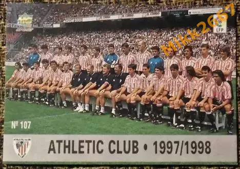 ATHLETIC CLUB. Коллекция MUNDICROMO Испанская Лига 1997-1998