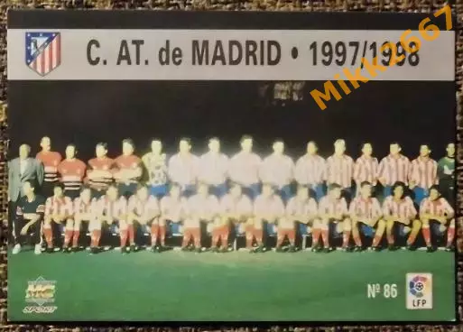 C.AT. de MADRID. Коллекция MUNDICROMO Испанская Лига 1997-1998