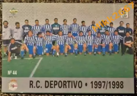 R.C. DEPORTIVO. Коллекция MUNDICROMO Испанская Лига 1997-1998