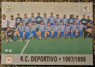 R.C. DEPORTIVO. Коллекция MUNDICROMO Испанская Лига 1997-1998