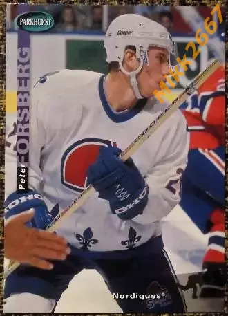 Peter FORSBERG. Коллекция Upper Deck Parkhurst 1994-1995 SE
